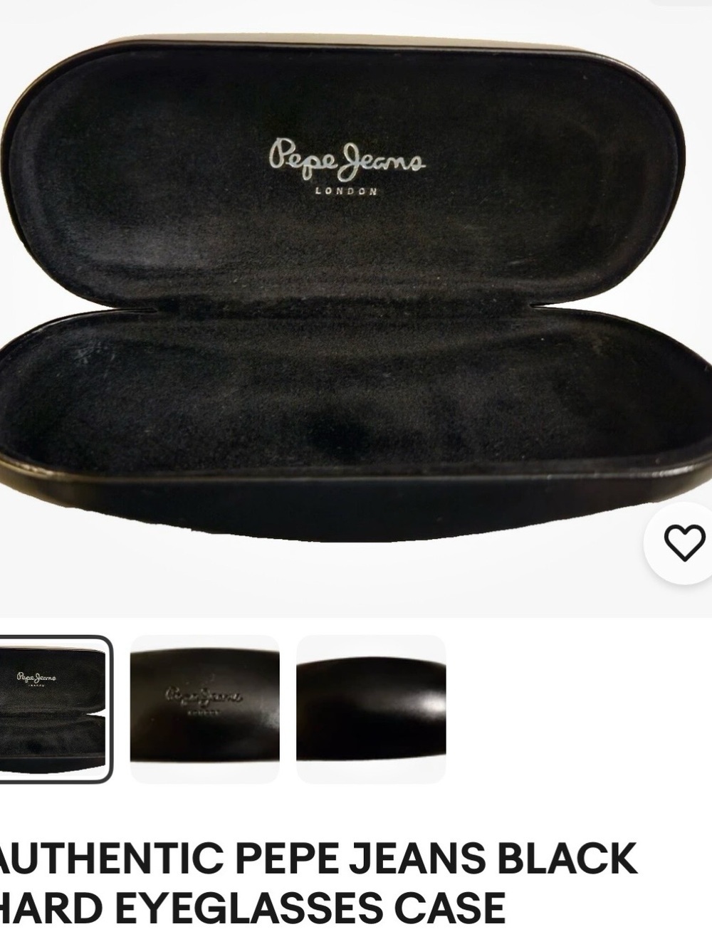 Pepe Jeans Black Protective Glasses Case